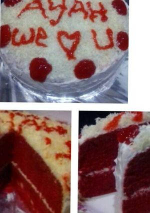 Foto resep Redvelvet cake ultah simple