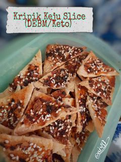 Foto resep Kripik Keju Slice (DEBM/Keto)