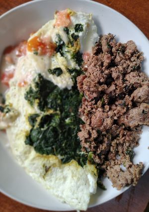 Una foto de Omelette de claras
