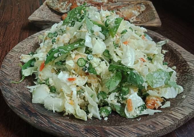 Bagaimana Membuat Urap simple no masak, Lezat Sekali