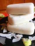 Helados de coco y lima