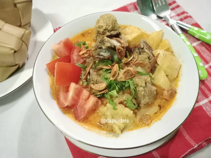 Langkah Gampang Membikin Resep Soto Iga Sapi (dengan Fiber Creme) yang Uenak Anti Ribet, Mantap Sekali