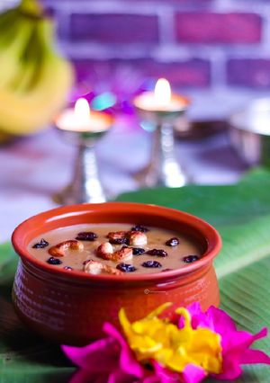 A picture of Gothambu payasam/ Broken(cracked) Wheat Kheer/ dalia kheer.