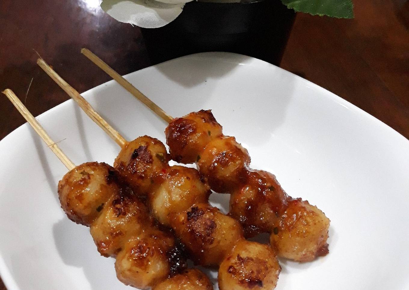 Sate Cilok bumbu Pecel