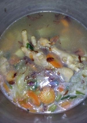 Foto resep Sop ayam ceker