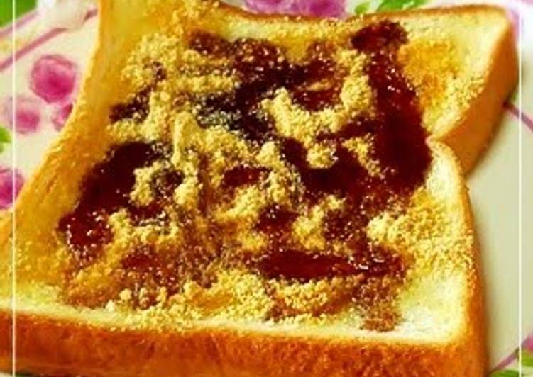 'Kuromitsu' Brown Sugar Syrup and Kinako on Toast