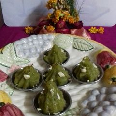 A picture of #Parval,Coconut & Dry fruits MODAK.