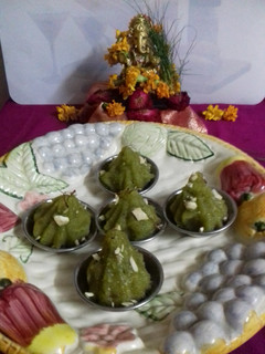 A picture of #Parval,Coconut & Dry fruits MODAK.