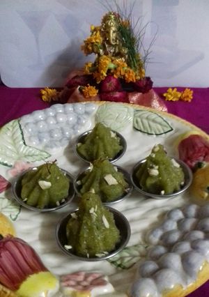 A picture of #Parval,Coconut & Dry fruits MODAK.