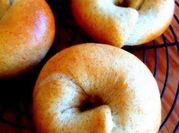 A picture of bread flour bagel
