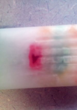A picture of 7 up gummy bear popsicles.