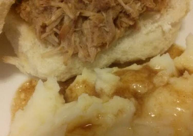 Steps to Make Delicious Honey Brown Sugar Pulled Pork (crockpot)