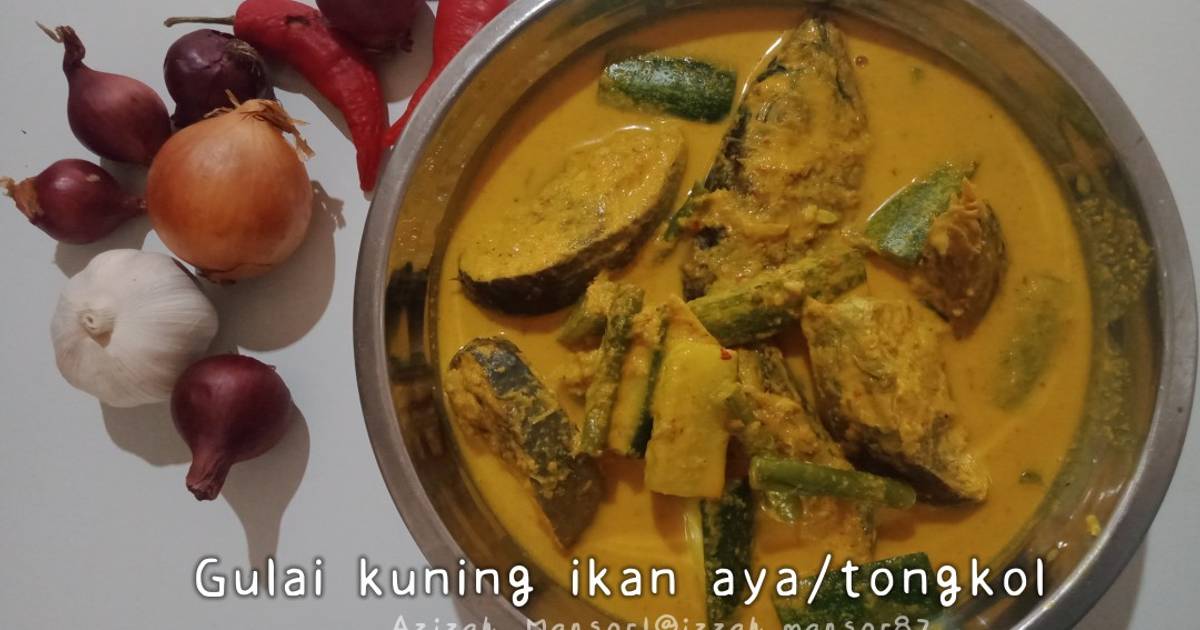 Resipi Gulai Kuning Ikan Aya Tongkol Oleh Azizah Mansor Cookpad