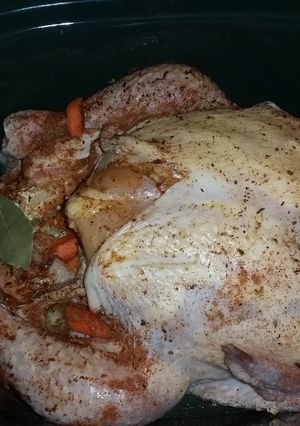 A picture of Easy Crock Pot Whole Chicken.