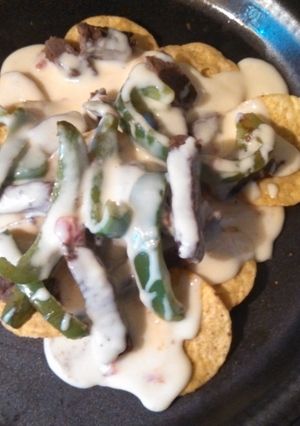 A picture of Steak Fajita Nachos.