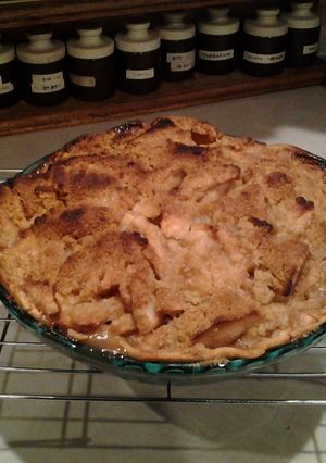 A picture of Old Fashioned Apple Crumb Pie.