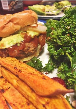 A picture of Stuffed Burgers With A Kick!.