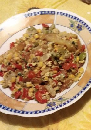 Una foto de Revuelto Gramajo Vegetariano y Saludable 😱