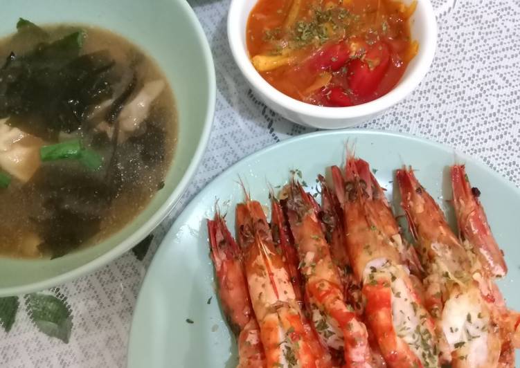 Resep Udang bakar mentega + saos asam manis, Menggugah Selera