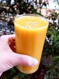 ขมิ้น กล้วย ส้มปั่น Tumeric Banana Orange 🧡 Smoothie