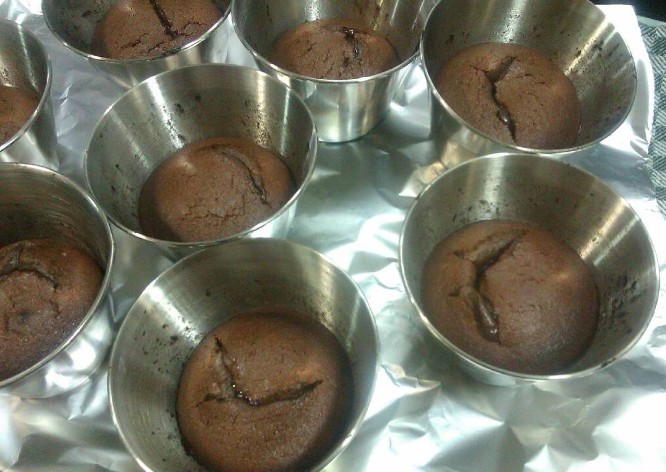 Volcanes de chocolate