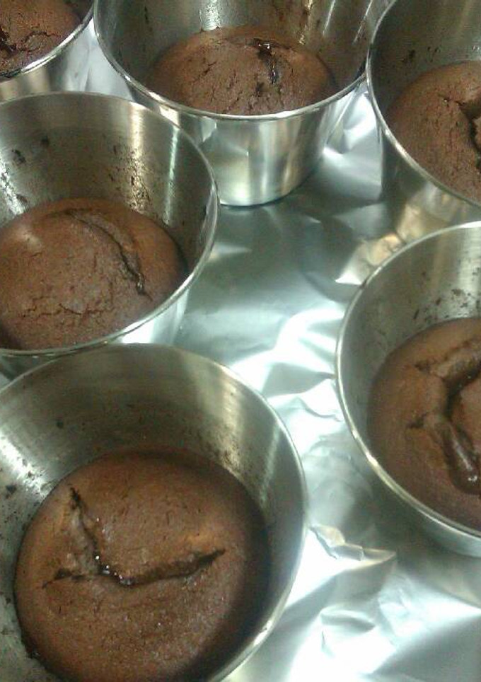 Una foto de Volcanes de chocolate