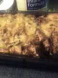 BBQ CHEDDAR CHICKEN CASSEROLE OVER CORNBREAD