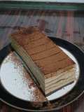 Puding busa coklat