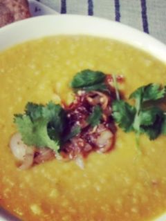 A picture of Red Lentil Curry (daal).