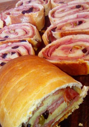 Una foto de Pan de jamón