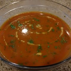 A picture of Tamatar ka shorba.