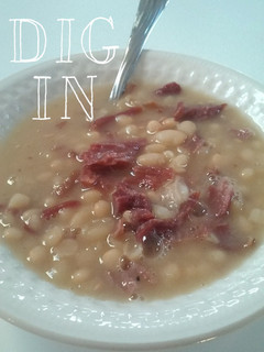 A picture of Ham and Bean Soup.