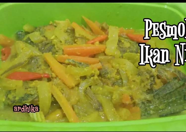 Bahan mengolah Ikan nila bumbu acar kuning Lezat
