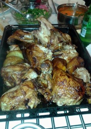 A picture of Pollo al horno (estilo chino).