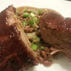 A picture of Baby back bbq ribs.