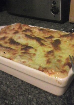 A picture of Homemade Easy Minced Beef Lasagna.