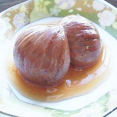 Fall Chestnuts Simmered In Their Inner Skins A picture of Fall Chestnuts Simmered In Their Inner Skins.