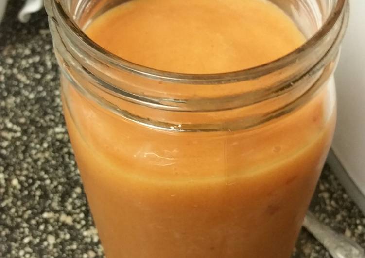Steps to Cook Tasty Peach perfect smoothie