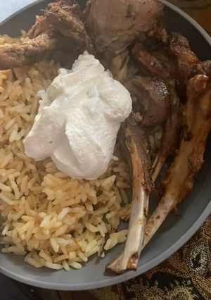 A picture of Airfryer lamb chops.