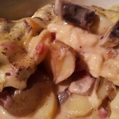 Leftover potatoes au gratin A picture of Leftover potatoes au gratin.