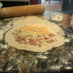 A picture of Stuffed Crust Ham and Cheese Pockets.