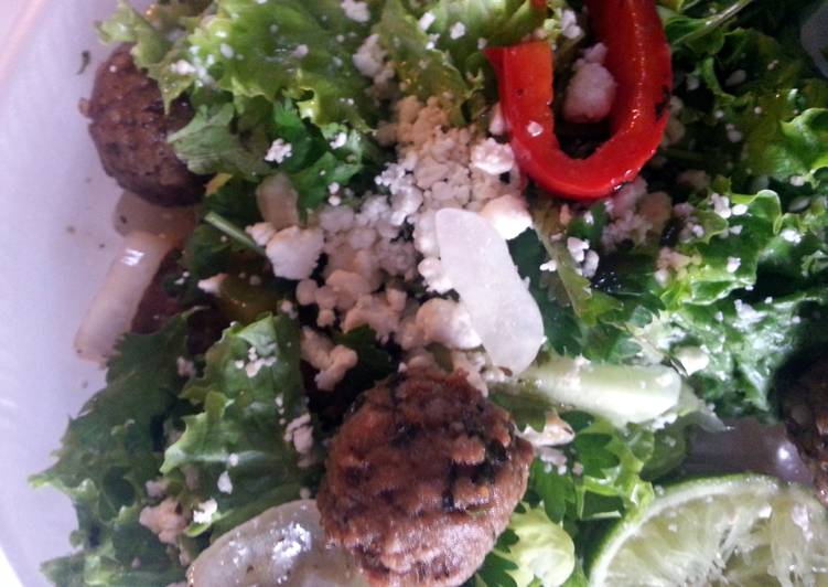 Easiest Way to Make Homemade Turkey Meatball Fetta Salad