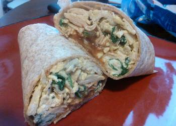 Easiest Way to Recipe Appetizing Turkey and Spinach Breakfast Burrito