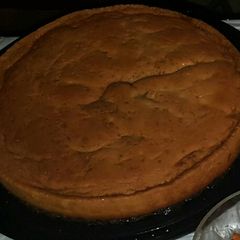 A picture of Chocoflan.