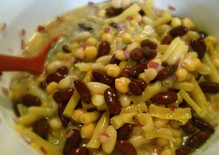 Steps to Prepare 4 Bean Salad in 17 Minutes for Young Wife