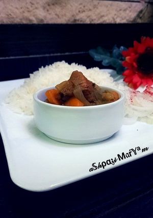 عکسی از دستور خورشت کاری ژاپنی