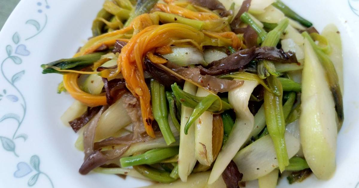 涼拌金針花茭白筍食譜by 好楓戶農家的阿昭大廚 Cookpad