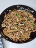 Chestnut Flour Fettuccine with Mixed Mushrooms
