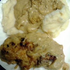 skunks smothered porkchops A picture of skunks smothered porkchops.