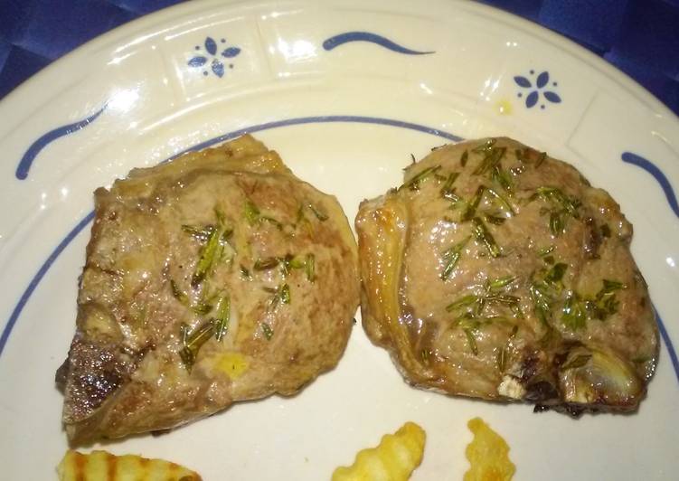 Grilled Lamb Chops (loin)